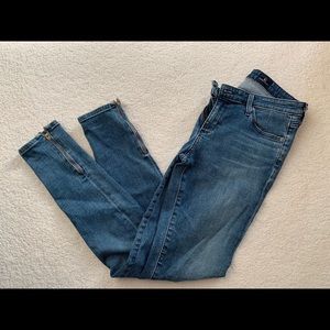 AG Jeans Zip Up Legging Ankle Skinny Ankle